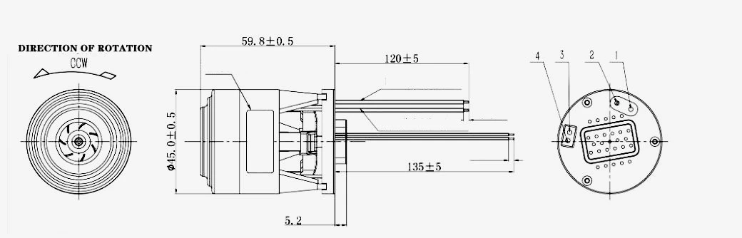 45mm motor outline
