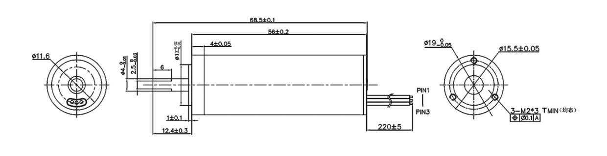 VEC-1956 Coreless motor design VEC-1956 Coreless motor design